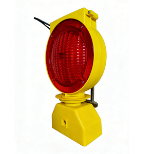 Feux d'avertissement solaires, lampe stroboscopique de sécurité routière, lumière de barricade clignotante LED ambre - Product Image 1