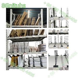 Cloison de rayonnage avec porte-étiquette, utilisable comme séparateur ou cloison, en panneau PVC ou en grille métallique pour entrepôt d'épicerie - Product Image 5