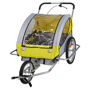Remolque plegable <span class=keywords><strong>para</strong></span> bicicleta de <span class=keywords><strong>perro</strong></span>, carrito <span class=keywords><strong>para</strong></span> mascotas, vagón de bicicleta, transportador de carga con 3 entradas y pantalla de malla transpirable <span class=keywords><strong>para</strong></span> viajes y todoterreno - Product Image 4