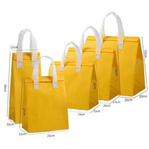Sac isotherme jetable en aluminium non tissé personnalisé avec logo pour réfrigérateur, boissons chaudes et froides, distribution alimentaire, à emporter - Product Image 1