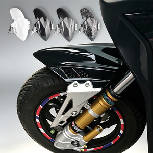 Motosiklet genel ön çamurluk alüminyum alaşımlı braket + desenli PP plastik bölme motosiklet CNC modifiye parçaları - Product Image 3