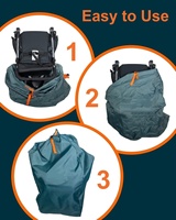 Sac de transport universel double pour poussettes BSCI, compatible avec les poussettes BOB, robuste, imperméable, pour le transport en cabine
