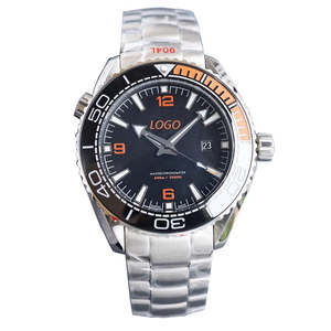 High Quality Men's Round Quartz <b>Watch</b> with Date Function <b>Waterproof</b> Alloy Casual 42mm Dial Diameter 22mm Band Width - Product Image 6