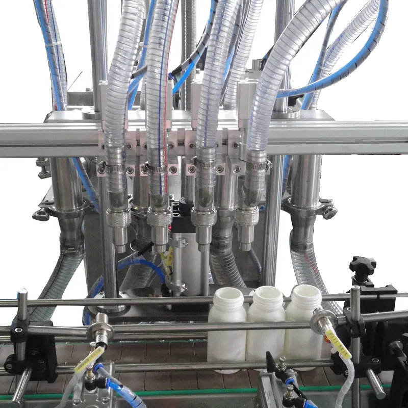4-head Automatic Filling And Capping Machine Fast And Efficient Automatic Can And Bottle Machine Simple liquid filling machine
