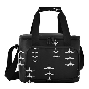 Hawaiian Eco-Friendly Custom Print on Demand Iwa Birds Design Large Capacity Insulated Lunch <b>Box</b> Family <b>Camping</b> Cooler Bag - Product Image 1