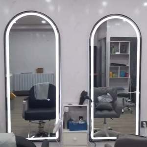 Espejo LED montado en la pared de diseño moderno al mejor precio para Barbero, maquillaje de peluquería y uso de belleza para el hogar, hotel y centro comercial - Product Image 6