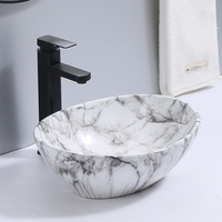 Lavabo en céramique, petit lavabo de bureau, couleur noir mat, prix de gros Direct usine