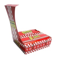 Boîtes d'emballage alimentaire personnalisées avec logo pour poulet frit et hot-dogs - Carton blanc recyclé écologique biodégradable, taille personnalisée