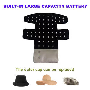 Inalámbrico 660nm 850nm Anti-pérdida de cabello gorra de béisbol recargable eléctrico Cuidado del cuero cabelludo luz roja sombrero masajeador de cabeza para el crecimiento del cabello - Product Image 5