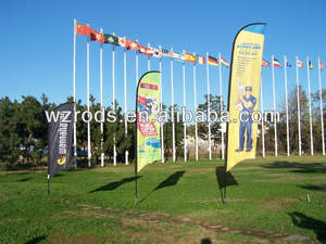 Углеродно композитный ветровка арфа перо Акулий плавник крыло баннеры флаг - Product Image 4