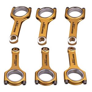Bielas de Conexión en H Titanizadas MaXpeedingrods con Pernos ARP 2000 para <span class=keywords><strong>BMW</strong></span> N54B30 <span class=keywords><strong>3.0</strong></span> E90 E91 E92 145mm/5.709 - Product Image 1