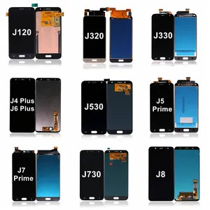 Layar LCD untuk Samsung Galaxy J120 J530 J730 J320, Digitizer Sentuh Tampilan 2015 2016 J5 J3 J4 Plus J5 J7 J8 2017 2018