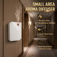 Diffuseur d'arômes de petite taille pour bureau, machine à parfum à fixer au mur, désodorisant d'air, huile parfumée pour diffuseur, diffuseur électrique à brancher pour la maison