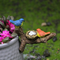 DD4078 Mini künstliche Vögel und kleine Tiere Harz statuen Feen garten zubehör und kleine Vogel figuren
