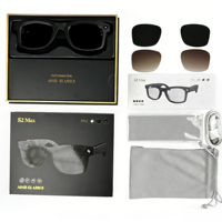Gafas de Sol con Cámara Inteligente, Traductor IA, Grabación de Video 720P, IP68 Impermeables, Control Táctil, WiFi, BT, Llamadas Manos Libres