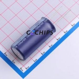 Condensador Electrolítico de Aluminio de Orificio Pasante LKZJ4001K152VF, Orificio Pasante, D18xL40mm 1500uF -10%~+20% 80V 18mm - Product Image 1