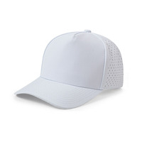 Topi Baseball Kasual Pria Outdoor 5 Panel Anti Air Bahan Polyester, Dapat Disesuaikan, Cepat Kering, dan Bernapas