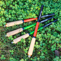 Canne à pêche télescopique DORISEA 29,9 cm en fibre de carbone ultra-légère avec poignée en liège pour la pêche au bar et à la carpe en rivière, 60 g
