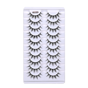 Pestañas Postizas de Fibra Sintética 6D-19, Largas y Rizadas, para Maquillaje de Ojos, Disponibles en Stock - Product Image 5