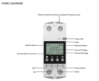 Disjoncteur intelligent de tension modulaire avec écran LCD, dispositif de protection de tension de fuite WiFi, interrupteur à relais