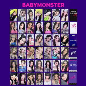 6Pcs/Set Kpop Babymonster DRIP Album Personal Lomo Cards Ruka Ahyeon Rora ASA Photocards Rora Rami Pharita Fans Collection Gift
