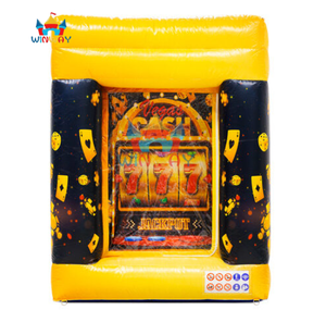 Ensemble de machines à <span class=keywords><strong>sous</strong></span> gonflables sur le thème du <span class=keywords><strong>casino</strong></span> - <span class=keywords><strong>Machine</strong></span> à <span class=keywords><strong>sous</strong></span> et cabine Tornado des Argentages pour événements festifs et promotions - Product Image 4