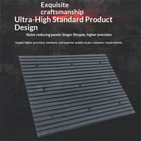 Premium Gummi Geräuschreduzierende Rutschfeste Stoßdämpfende Matten für Garagenrampen 25mm/45mm Höhe 800mm Breite Cyjt