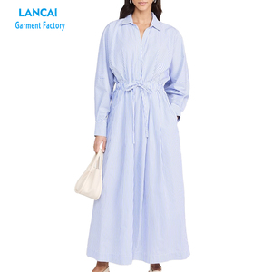 Vestido personalizado para mujer, ropa de diseñador, vestidos casuales elegantes de manga larga con tiras para mujer - Product Image 5