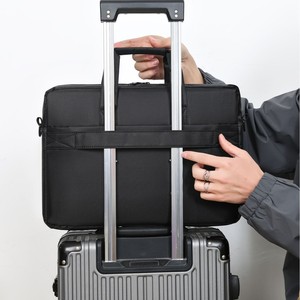 Sacoche d'ordinateur portable noire portable, grande capacité, mallette de transport pour hommes et femmes, prix d'usine, sacoche d'affaires tendance - Product Image 5