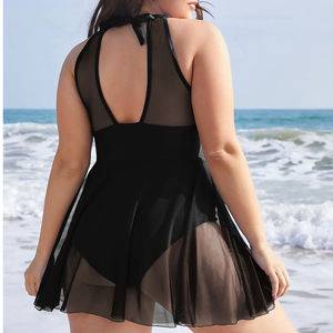 <span class=keywords><strong>Maillot</strong></span> <span class=keywords><strong>de</strong></span> <span class=keywords><strong>Bain</strong></span> Une Pièce Mignon et Pudique pour <span class=keywords><strong>Femme</strong></span> Ronde Grande Taille avec Contrôle du Ventre - Product Image 2