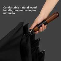 Parapluie de luxe, parapluie de golf, poignée en bois, coupe-vent, imperméable, protection UV, parapluie personnalisé avec logo, parapluie de golf