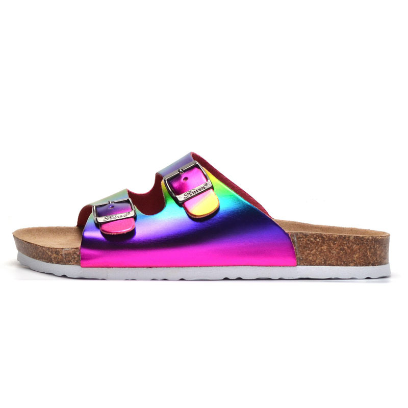 Fashion Ladies Sole Cork Slippers Women Beach Slides Shoes Summer Casual Sandals Slipper