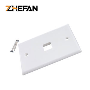 Placa de Pared ZHEFAN Tipo UK 120 con 3 Puertos RJ45, Conector Keystone UTP de 180 Grados, Placa de Conexión Cat6 - Product Image 5