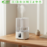 Humidificateur ultrasonique à brume chaude RUNAL avec arrêt automatique, télécommande, ions négatifs et veilleuse LED à changement de couleur pour la maison