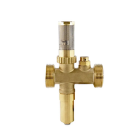 Vanne antigel en laiton 1 "& 1-1/4" 3 °C vidange automatique, 10Bar EN12165, protection de pompe à chaleur, installation verticale indispensable