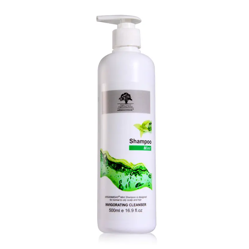 Sıcak satış doğal saç bakım ürünleri en iyi marka bitkisel Bio nane şampuanı saç