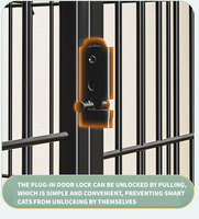 Cage pour chat en fil de fer galvanisé de style moderne haut de gamme, robuste, respirante, grand espace avec roulettes universelles