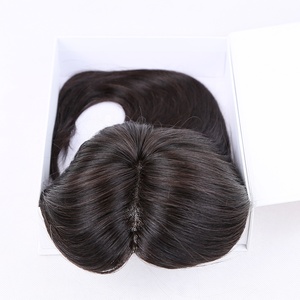 Piezas de Repuesto de cabello liso para mujer, cutícula alineada, virgen europea, pelo humano - Product Image 1