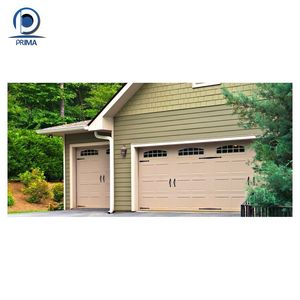 Porte de <span class=keywords><strong>garage</strong></span> sectionnelle électrique Prima à télécommande, en acier à panneaux surélevés, blanche, pour maison, appartement, parking - Product Image 1