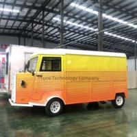 Camionnette Citroën H de qualité supérieure, rose, pour la vente de nourriture mobile, snacks de rue, camion de restauration, bus avec cuisine complète
