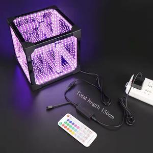 Nuevo Producto Hypercube, Cubo de Iluminación Hiperespacial Colorido, Espejo Infinito 3D, Luz LED - Product Image 1