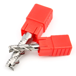 55 độ bóng cao ba lưỡi dao phay nhôm vonfram hrc55 <span class=keywords><strong>3</strong></span> sáo CNC thô cacbua cuối nhà máy 12 mm - Product Image 4