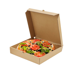 Food Grade Flute Corrugated Custom Printed Size Caja Para Pizza Design Cardboard <strong>Black</strong> <strong>Slice</strong> Carton Price Corrugated Pizza Box - Product Image 5
