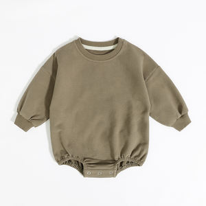 Romper Bayi Katun Organik, Bagian Bawah Elastis, Baju Bayi Custom, Grosir Romper Bayi Anak - Product Image 2