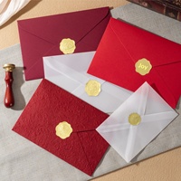 Enveloppe en papier doré et argenté, emballage cadeau, autocollants adhésifs, sceau de cire vintage européen fait main FKT002 Yiwu Zhejiang