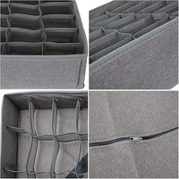 Boîte de rangement pliable multifonctionnelle en tissu non tissé à 24 compartiments pour armoire et salon – Chaussettes et soutiens-gorge – Vente directe fabricant