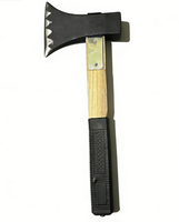 Hache à fendre le bois artisanale en acier à haute teneur en carbone avec manche en bois renforcé antidérapant pour fendre les bûches