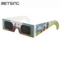 Lunettes solaires en carton personnalisées pour l'impression, lot de 100 lunettes d'observation des éclipses en papier – Idéales pour les écoles et les événements