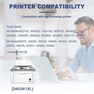 ชุดหมึกเติมสำหรับตลับหมึก 240XL/241XL รุ่น Combo Pack ผลิตใหม่ พร้อมชิปอัจฉริยะรุ่นใหม่ ขนาด XL รับประกัน 18 เดือน สำหรับเครื่องพิมพ์ PIXMA - Product Image 2