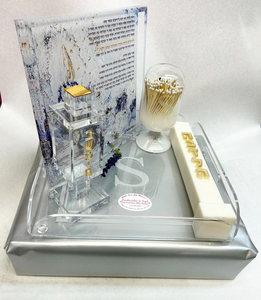 High Transparency Judaica Customized Lucite Judaica Products Traditional Havdalah Tray Lucite Bencher <strong>Set</strong> - Product Image 1